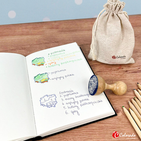 Stempel do nauki pasów rzeźby terenu