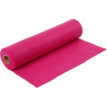 Filc w rolce W: 45 cm L: 5m Fuksjowy