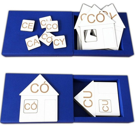 Układanka Dopasowywanie sylab z C - Dom i okienko