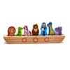 Tooky Toy Drewniana Arka Noego + Książeczka z Zagadkami