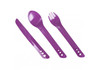 Sztućce turystyczne Lifeventure - Purple
