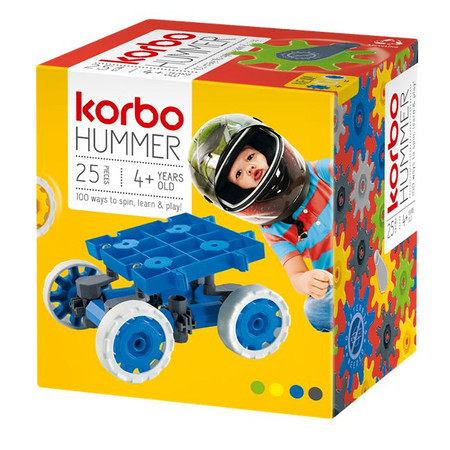 Klocki Korbo - zestaw Hummer 25 elementów - niebieski