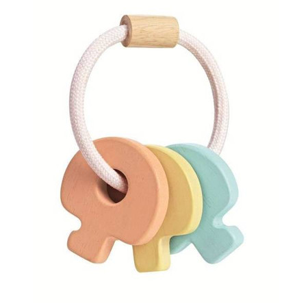 Pastelowa grzechotka klucze Plan Toys