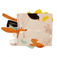Miękka książeczka aktywnościowa - WHERE IS BABY, ThreadBear Design