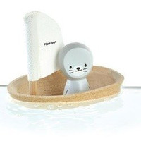 Żaglówka z foczką - zabawka do kąpieli | Plan Toys®