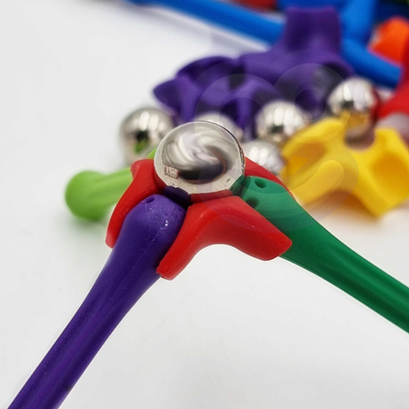 WOOPIE Klocki Magnetyczne Konstrukcyjne Układanka Kreatywna 180 el.
