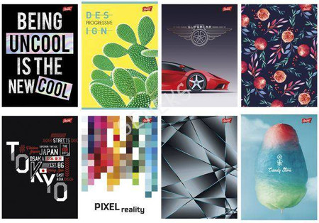 Zeszyt A5 96k. kratka twarda oprawa Unipap