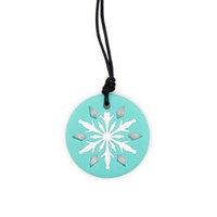 Wisiorek antystresowy Płatek śniegu turkusowy Jellystone Designs