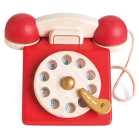 Drewniany telefon vintage zabawa w dom odgrywanie ról Le Toy Van