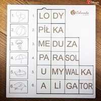 Krzyżówka Obrazkowo-Sylabowa Nr 4