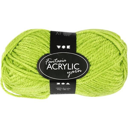 Włóczka akrylowa Fantasia Zielona 50 g