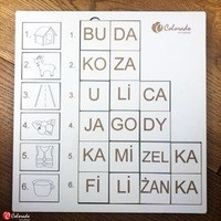 Krzyżówka Obrazkowo-Sylabowa Nr 3