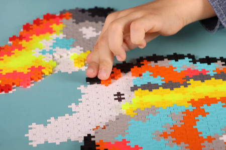 Plus-Plus Mini, Puzzle po numerach 500 szt - Kosmos