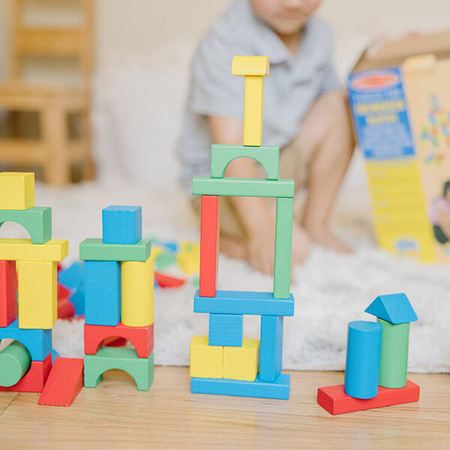 Klocki dla dzieci drewniane kolorowe Melissa and Doug