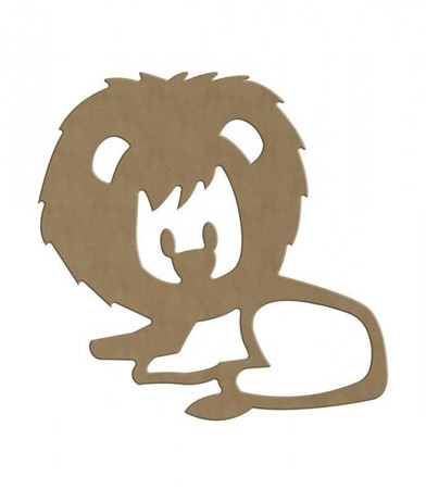 Dekoracja z MDF Lew 22,5 cm