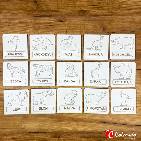 Układanka Tematyczna– Zwierzęta W Zoo