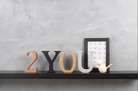 Litera O z MDF H: 13 cm