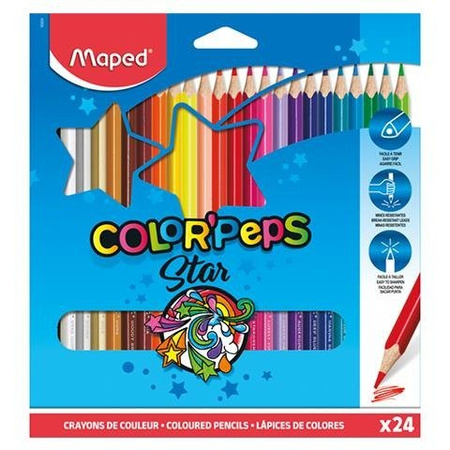 Kredki Colorpeps Trójkątne 24 szt