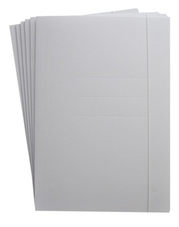 Teczka biała z gumką A4