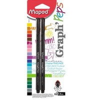 Cienkopis Graph Peps Czarny 2 szt Blis.