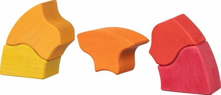 Układanka drewniana tęcza Wschód Słońca Goki 58372