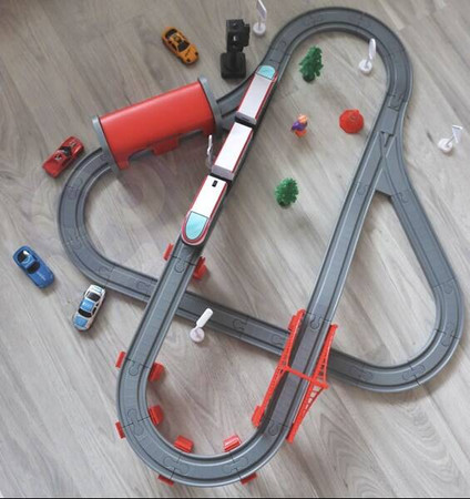 WOOPIE Kolejka Elektryczna Tor Most Tunel 80 el.