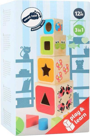 Sorter Wieża nauki 10627-Small Foot, klocki do układania