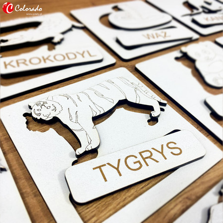 Układanka Tematyczna– Zwierzęta W Zoo