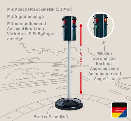 BIG Sygnalizacja świetlna Sygnalizator Idealna do zajęć w przedszkolu
