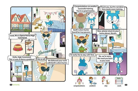 Komiks dla dzieci po angielsku Vera The Alien Hunter Level 3 Część 5