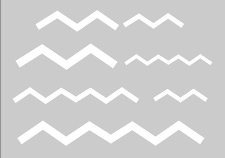 Szablon do Wycinania Zygzaki