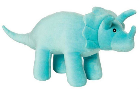 Pluszak dinozaur Triceratops Velveteen 159490-Manhattan Toy, maskotki dla dzieci
