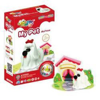 Jumping Clay | Zestaw kreatywny piesek - Maltańczyk