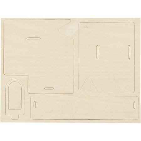 Puzzle 3D drewniane dom wariant 1