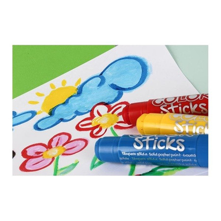 Farby w sztyfcie neonowe Apli Kids - 6 kolorów