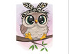 Diamentowa Mozaika 12x17 Sowa