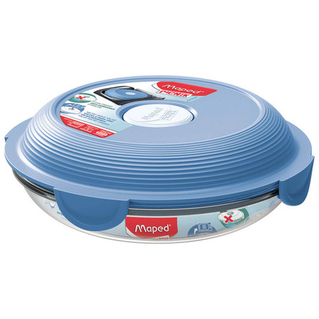 Pojemnik lunchowy szklany talerz 0.7l Picnik Concept Adult Niebieski jasny