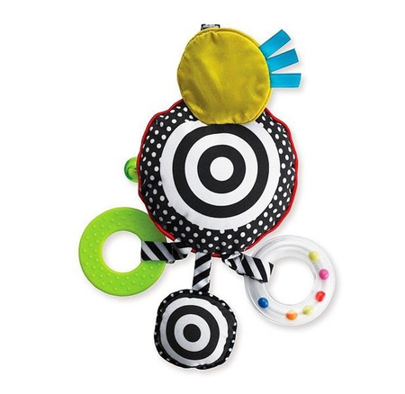Miękka, materiałowa zabawka edukacyjna do wózka, Travel Toy, Wimmer-Ferguson, 210950-Manhattan Toy, zabawki dla niemowlaków