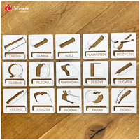 Układanka Tematyczna– Przybory Szkolne