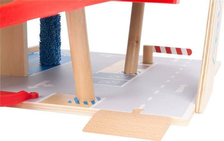 Parking dla dzieci garaż premium z myjnią, windą, stacją samochodów elektrycznych, stacją benzynową 11676- Small Foot, zabawki dla chłopców i dziewczynek