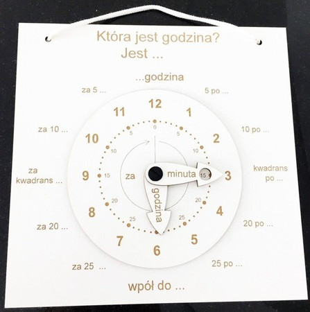 Zegar do nauki godzin i minut