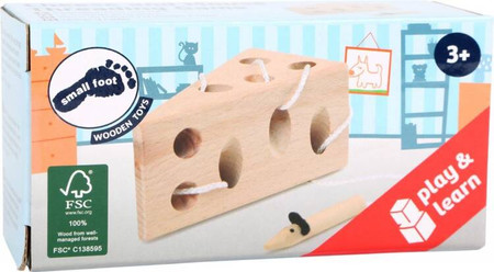 Drewniana przeplatanka serek z myszką