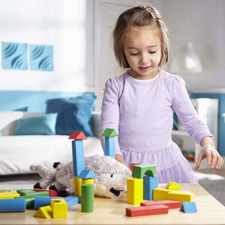 Klocki dla dzieci drewniane kolorowe Melissa and Doug