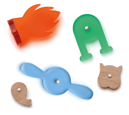 Drewniane klocki magnetyczne Dźungla Lekkid