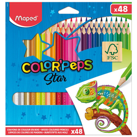 Kredki Colorpeps Trójkątne 48 szt