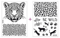 2 Szablony A4 samoprzylepne Dzikość