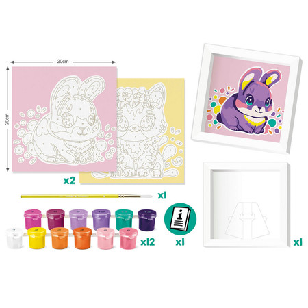 Creativ malowanie po numerach kotek/króliczek