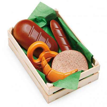 Drewniane pieczywo w skrzynce 5 rodzajów wypieków Erzi 28130