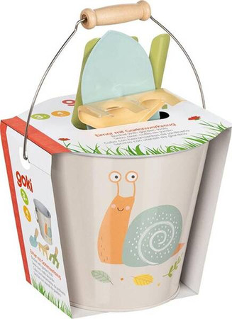 Wiaderko i zestaw narzędzi ogrodowych dla dzieci Ślimak Goki