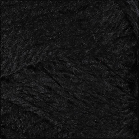 Włóczka akryl Fantasia Czarna 50 g